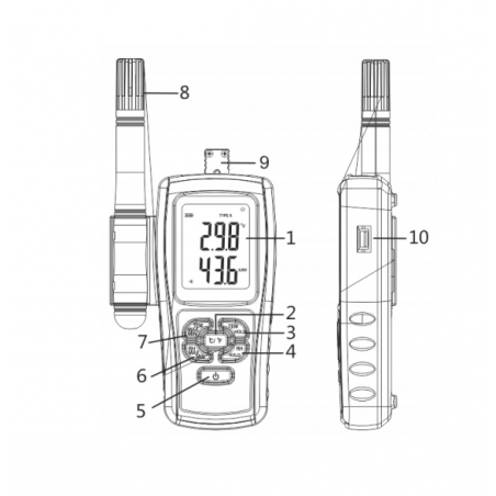 TERMOHIGROMETR GM1361 TERMOHIGROMETR GM1361