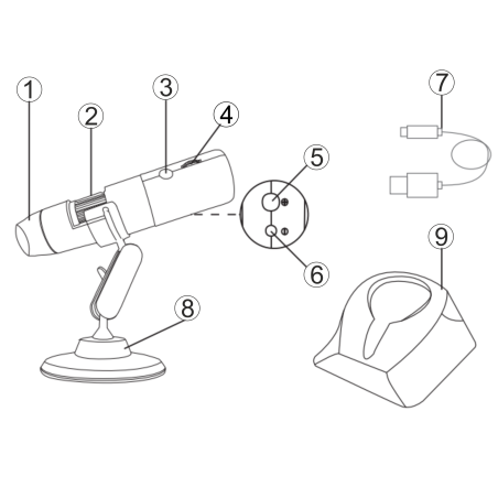 MIKROSKOP KOMPAKTOWY WiFi NM200 MIKROSKOP KOMPAKTOWY WiFi NM200