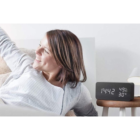 ZEGAR DREWNIANY CZARNY KH1030 ZEGAR DREWNIANY CZARNY KH1030