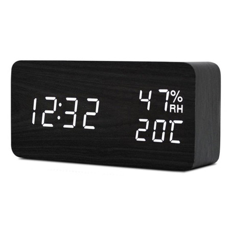 ZEGAR DREWNIANY CZARNY KH1030 ZEGAR DREWNIANY CZARNY KH1030