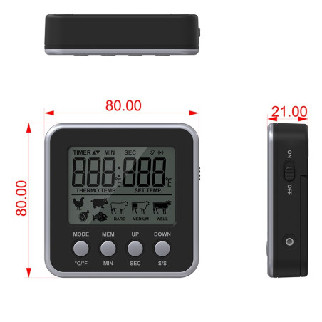 TERMOMETR KUCHENY KH9020 TERMOMETR KUCHENY KH9020