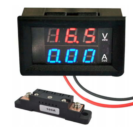 AMPEROMIERZ WOLTOMIERZ 100V 100A PRĄD STAŁY DC AMPEROMIERZ WOLTOMIERZ 100V 100A PRĄD STAŁY DC