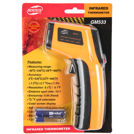 PIROMETR GM533 -50°C~530°C PIROMETR GM533 -50°C~530°C