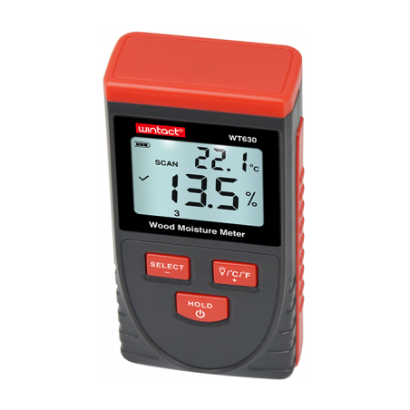 WILGOTNOŚCIOMIERZ DO DREWNA BEZINWAZYJNY WT630 WILGOTNOŚCIOMIERZ DO DREWNA BEZINWAZYJNY WT630