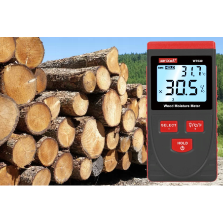 WILGOTNOŚCIOMIERZ DO DREWNA BEZINWAZYJNY WT630 WILGOTNOŚCIOMIERZ DO DREWNA BEZINWAZYJNY WT630