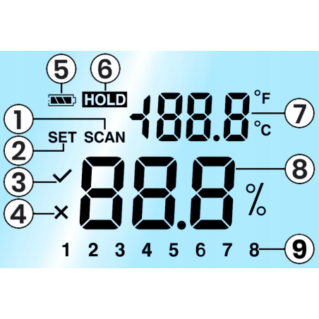 WILGOTNOŚCIOMIERZ DO DREWNA BEZINWAZYJNY WT630 WILGOTNOŚCIOMIERZ DO DREWNA BEZINWAZYJNY WT630