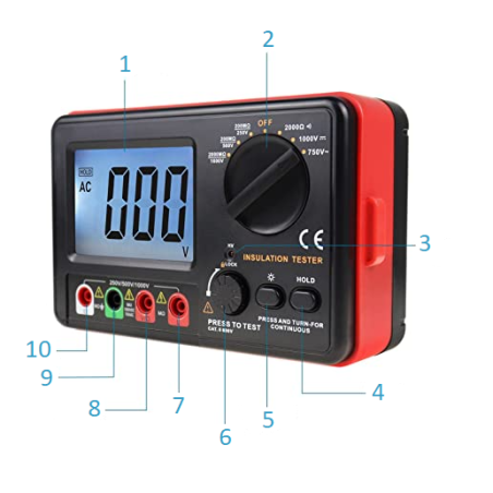 CYFROWY MIERNIK REZYSTANCJI IZOLACJI GT5306A CYFROWY MIERNIK REZYSTANCJI IZOLACJI GT5306A