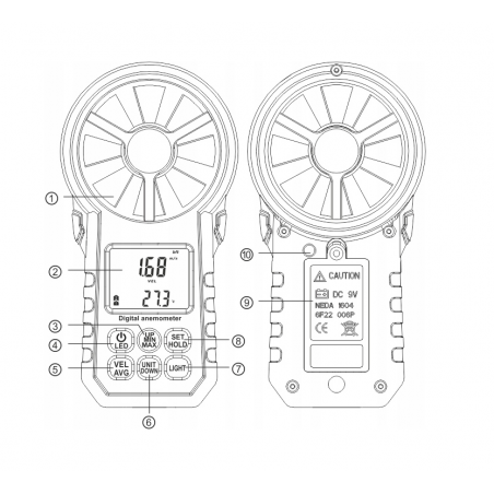 ANEMOMETR WT87A ANEMOMETR WT87A