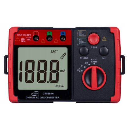 TESTER RÓŻNICOWO PRĄDOWYCH GT5206A TESTER RÓŻNICOWO PRĄDOWYCH GT5206A
