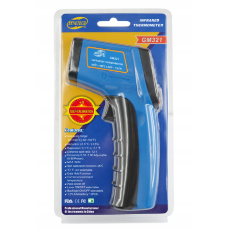 PIROMETR GM321 -50°C~400°C PIROMETR GM321 -50°C~400°C
