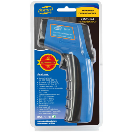 PIROMETR GM533A -50°C~530°C PIROMETR GM533A -50°C~530°C
