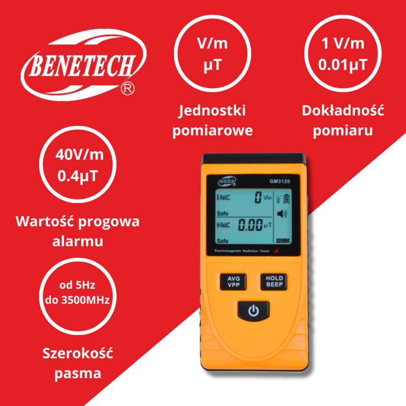 MIERNIK POLA ELEKTRO-MAGNETYCZNEGO GM3120