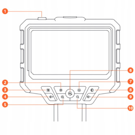 KAMERA INSPEKCYJNA WARSZTATOWA ENDOSKOP WODOSZCZELNOŚĆ IP67 DO RUR 5m KAMERA INSPEKCYJNA WARSZTATOWA ENDOSKOP WODOSZCZELNOŚĆ IP67 DO RUR 5m