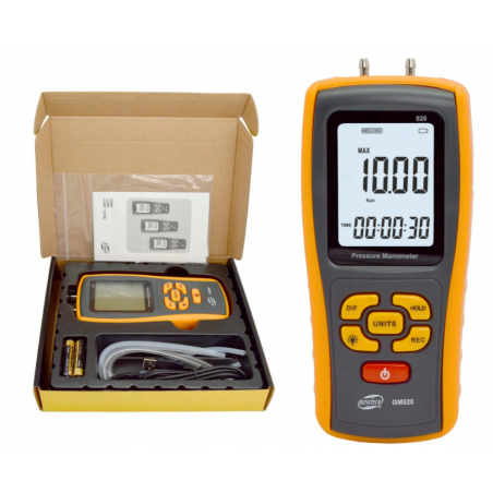 MANOMETR RÓZNICOWY GM520 MANOMETR RÓZNICOWY GM520