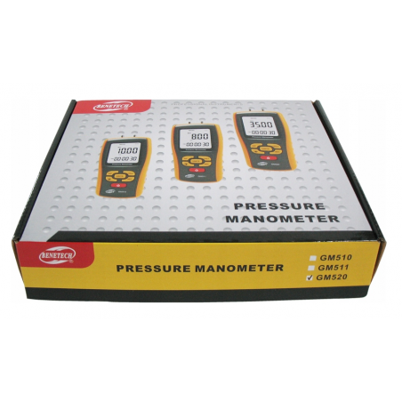 MANOMETR RÓZNICOWY GM520 MANOMETR RÓZNICOWY GM520