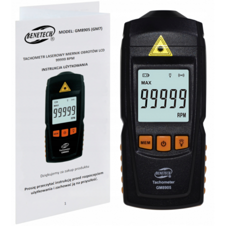 TACHOMETR GM8905 TACHOMETR GM8905