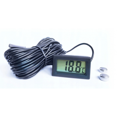 TERMOMETR ELEKTRONICZNY PANELOWY -50+110 sonda 10m