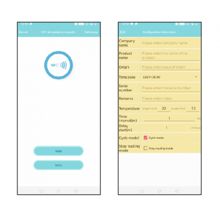 REJESTRATOR TEMPERATURY NFC GM1370 REJESTRATOR TEMPERATURY NFC GM1370