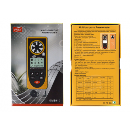 ANEMOMETR GM8910 ANEMOMETR GM8910