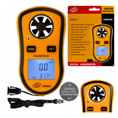 ANEMOMETR GM8908 ANEMOMETR GM8908