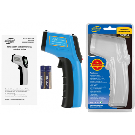 PIROMETR GM533A -50°C~530°C PIROMETR GM533A -50°C~530°C