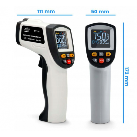 PIROMETR GT750 -50°C~750°C PIROMETR GT750 -50°C~750°C