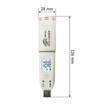 TERMOHIGROMETR GM1365 USB TERMOHIGROMETR GM1365 USB