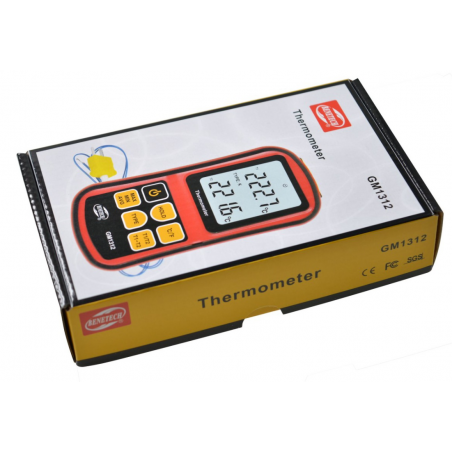 CYFROWY TERMOMETR 2x TERMOPARA GM1312 CYFROWY TERMOMETR 2x TERMOPARA GM1312